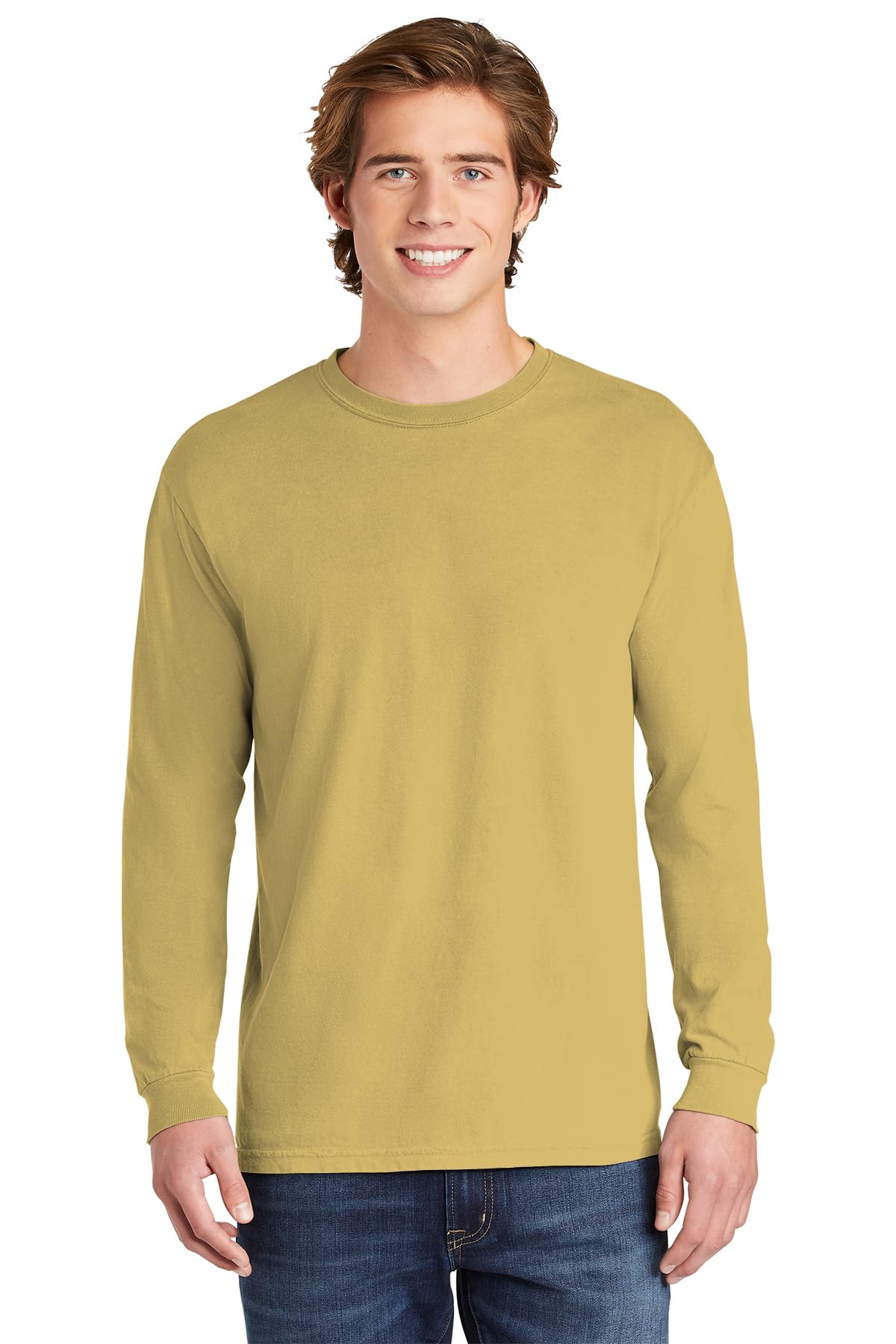 Comfort Colors Men's Long Sleeve T-Shirt | Style 6014 | Soft Cotton Crewneck Tee for Casual Wear & Everyday Comfort