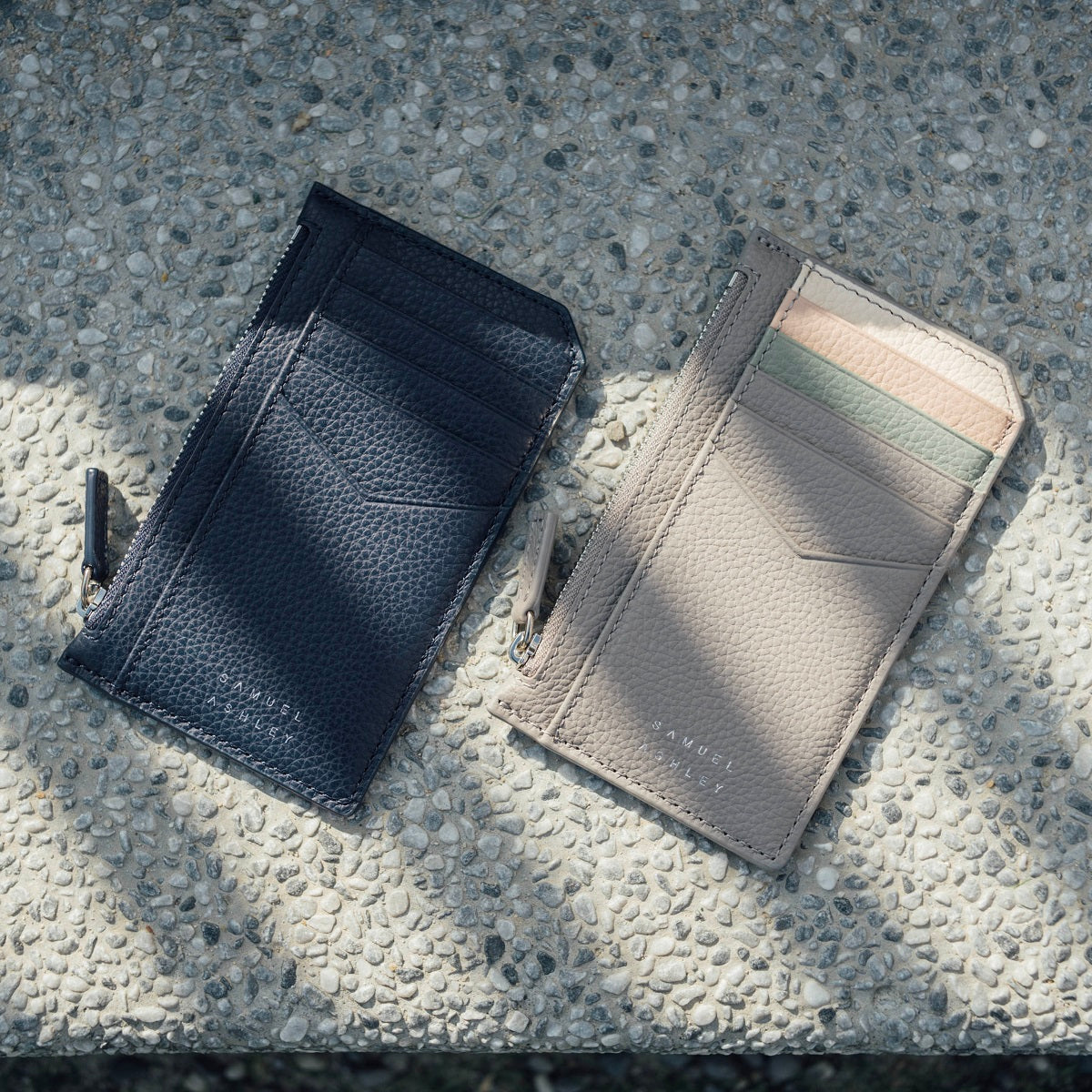 Premium Nicky Leather Card Holder with RFID Protection & Zip Pocket - Slim Wallet for Men & Women, Perfect for Travel, Business & Everyday Use