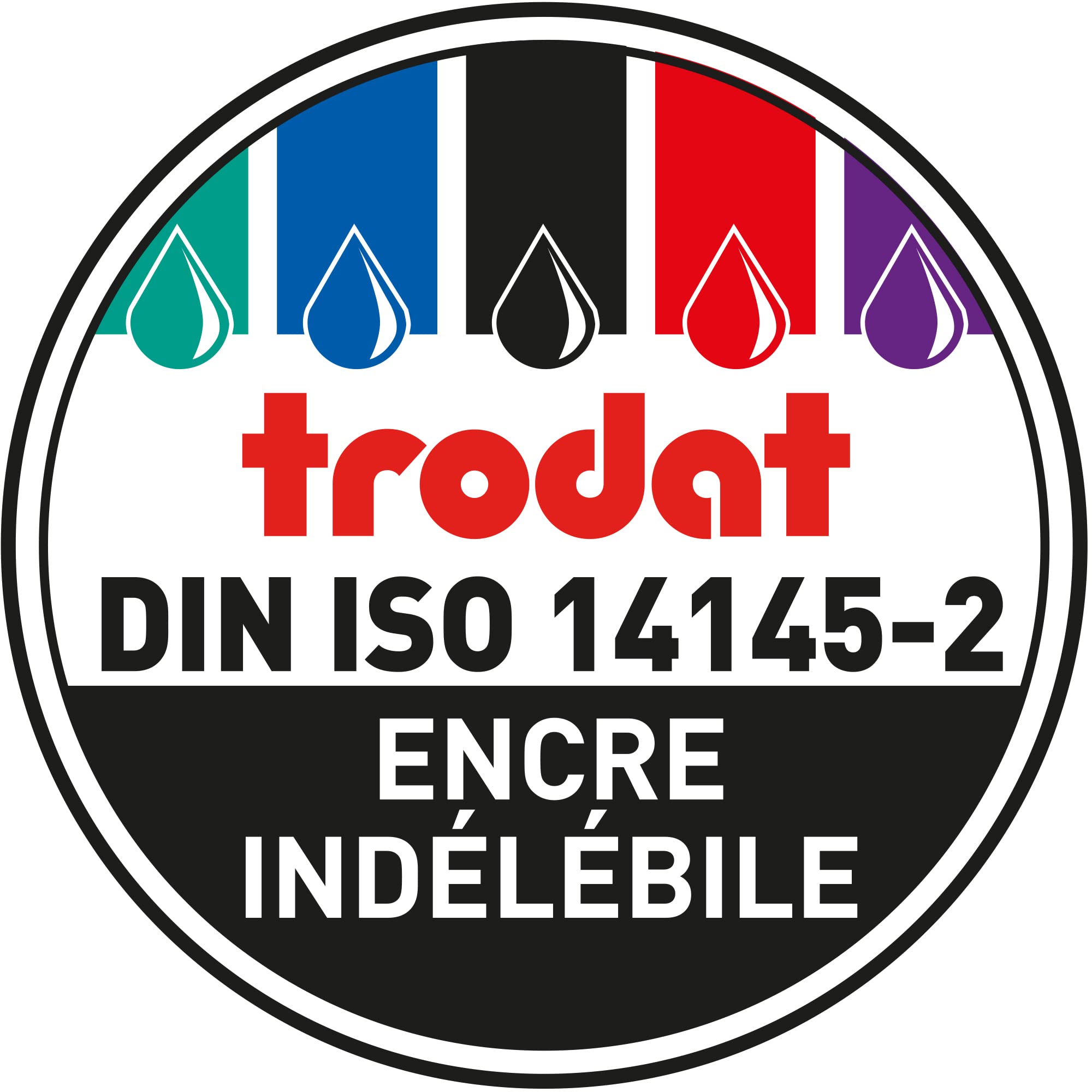 Trodat 9051 Purple Ink Stamp Pad for Business - Self-Inking, Durable & Mess-Free - Perfect for Office Documents, Contracts & Notary Use