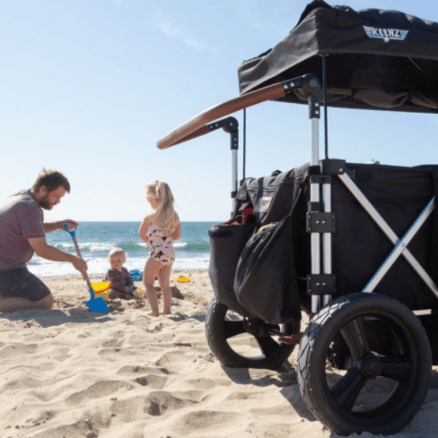 Keenz 7S+ 4 Passenger Stroller Wagon - All-Terrain Push Wagon for Kids & Toddlers | Perfect for Beach Trips, Park Outings & Family Adventures