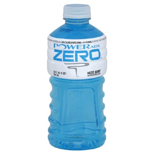 Powerade Zero Sugar Sports Drink - Zero Calorie, 32 Fl Oz (Pack of 6) Mixed Berry Flavor - Hydration for Athletes, Gym & Outdoor Activities