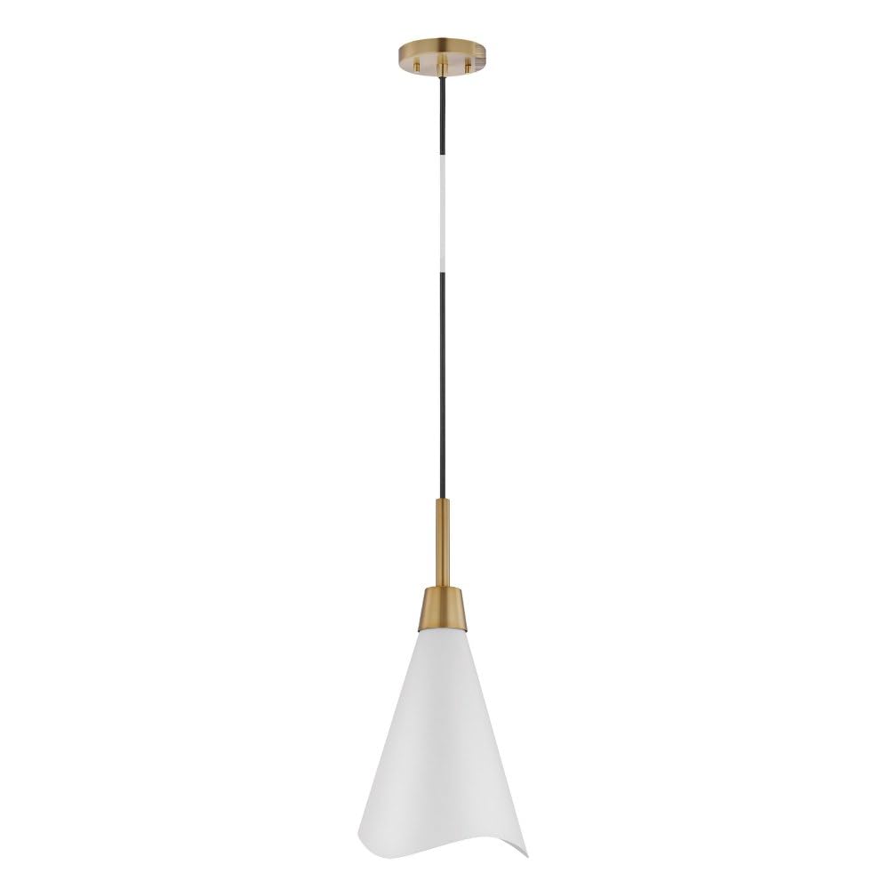 Nuvo Tango Mid-Century Modern 1-Light Small Pendant Light Fixture - 16