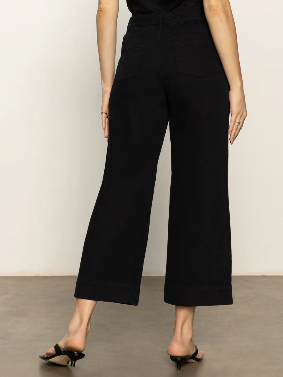 Sanctuary Soft Marine Wide Leg Crop Pants - Comfortable High Waist Casual Lounge Pants for Women | Perfect for Yoga, Travel & Everyday Wear