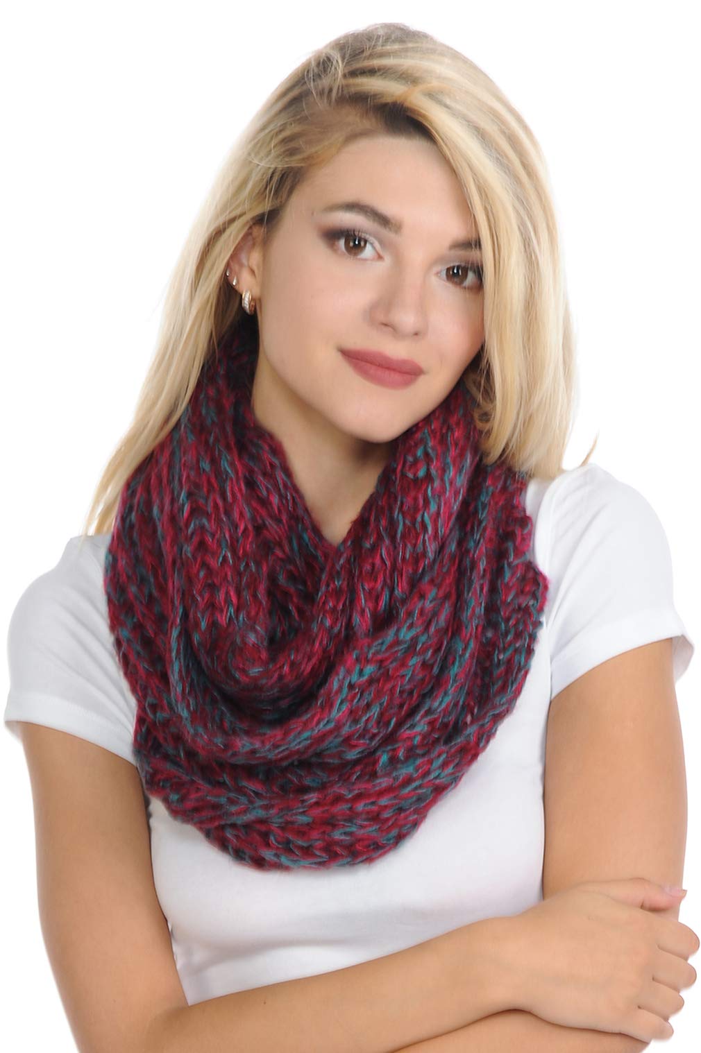 Chunky Knit Infinity Scarf for Women - Soft Winter Circle Loop Scarf - Perfect for Cold Weather, Office, and Outdoor Activities