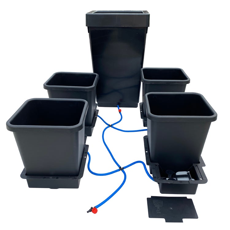 Autopot 4 Pot Hydroponic Growing System with 15L (3.8Gal) Pots & AquaValve 5.0 - Perfect for Indoor Gardening, Greenhouse, and Homegrown Vegetables
