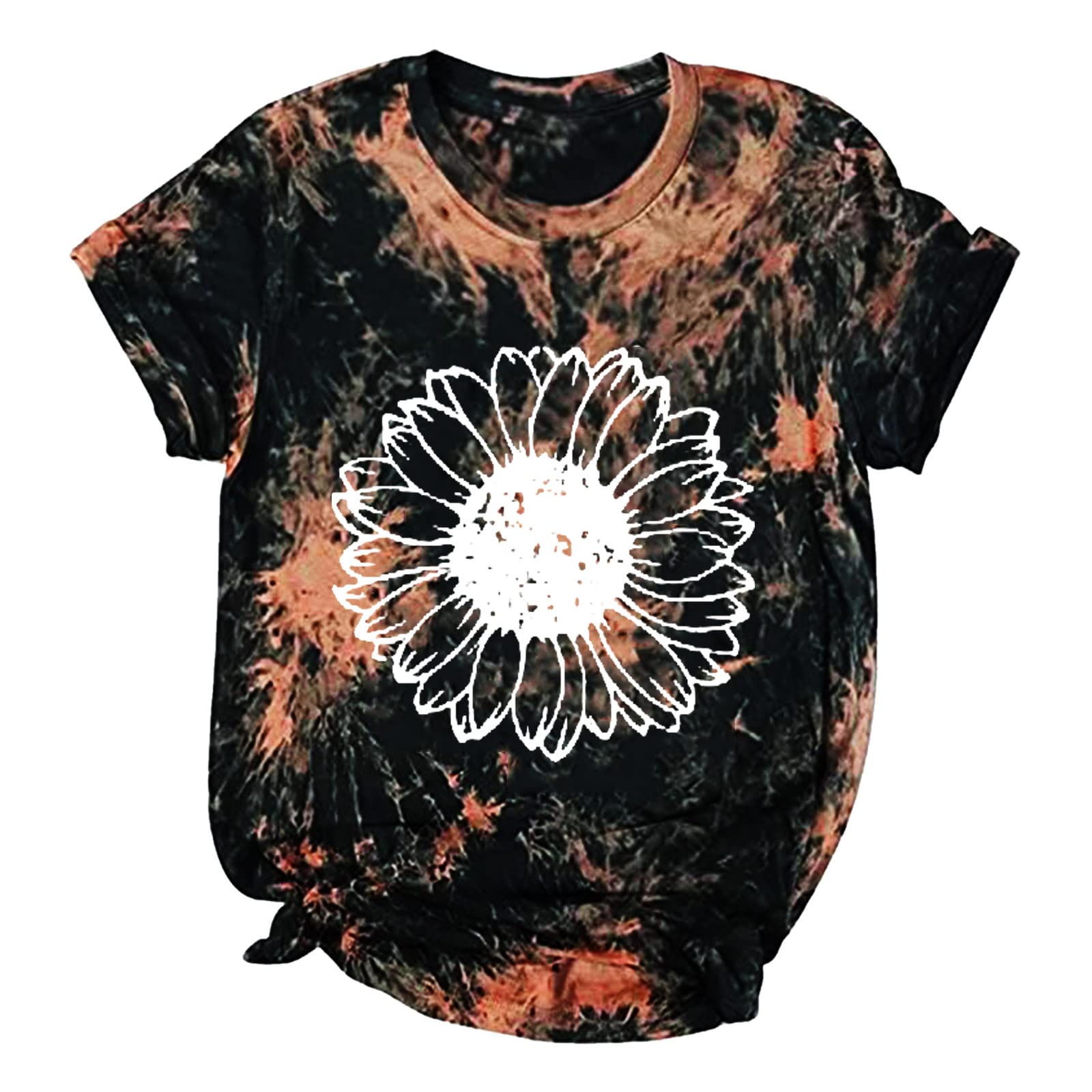 Women's Casual Summer Tops - Fashion Printed Round Neck Pullover Shirt - Elegant White Blouse for Work, Date & Everyday Wear