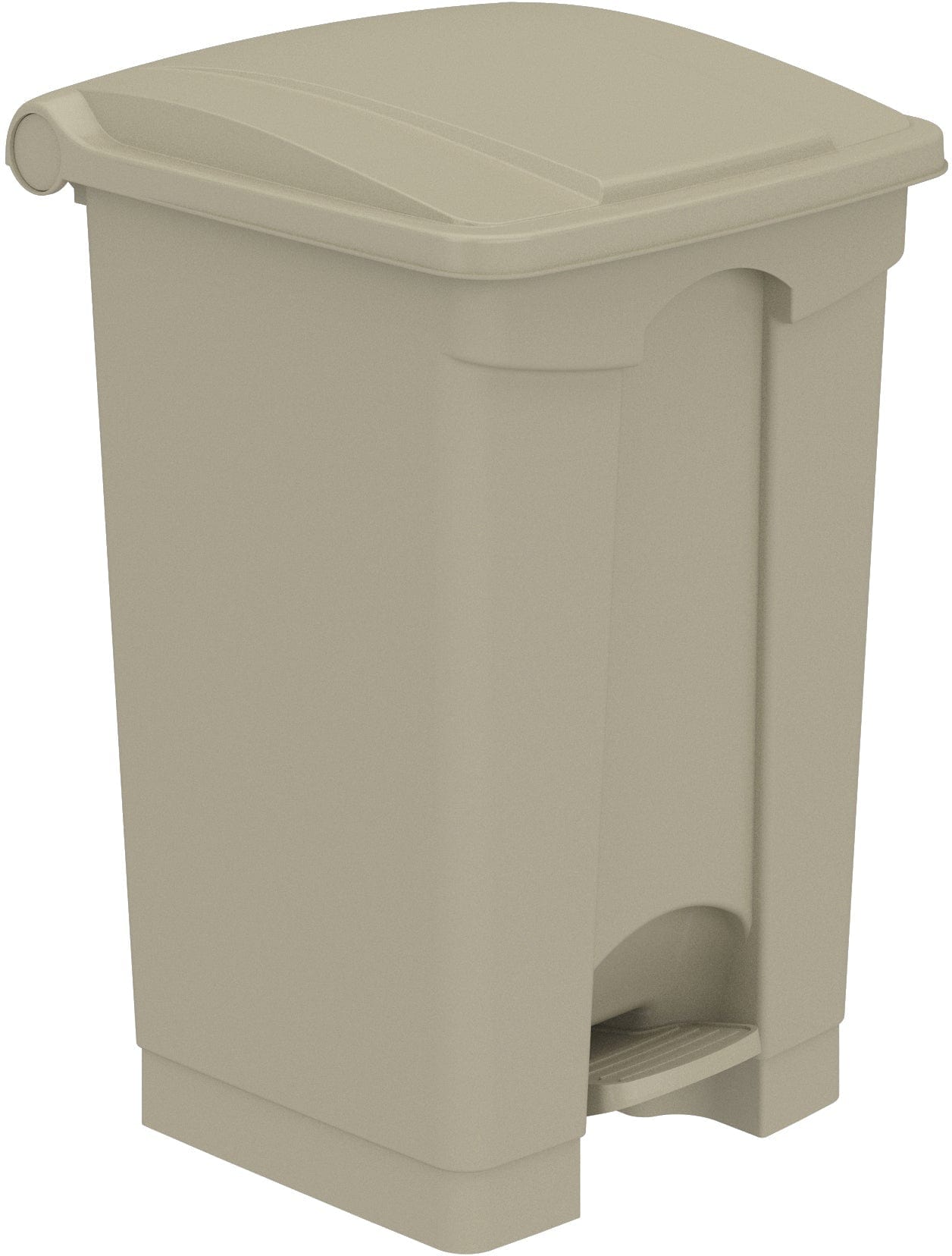 Safco 12 Gallon Plastic Step-On Trash Can with Lid - Durable Step-On Receptacle for Office, Kitchen, or Bathroom Waste Disposal [Model 9925]