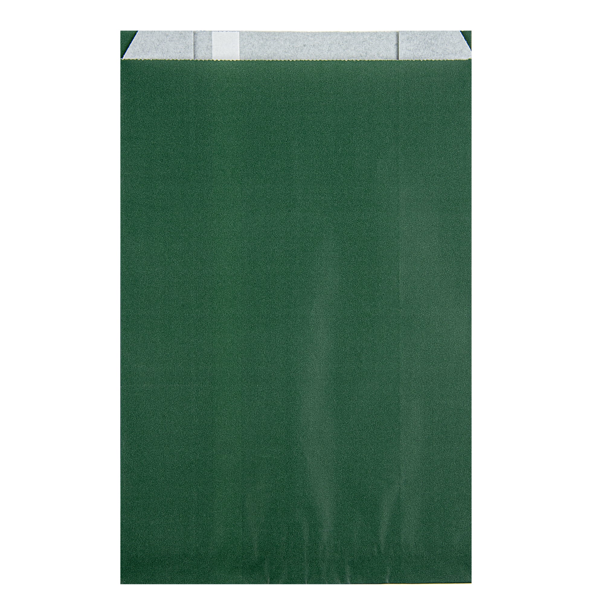 Eco-Friendly Forest Green French Fry & Snack Bags - 7x3x11 Inches, 100 Count Bulk Pack - Perfect for Fast Food, Movie Nights & Party Snacks