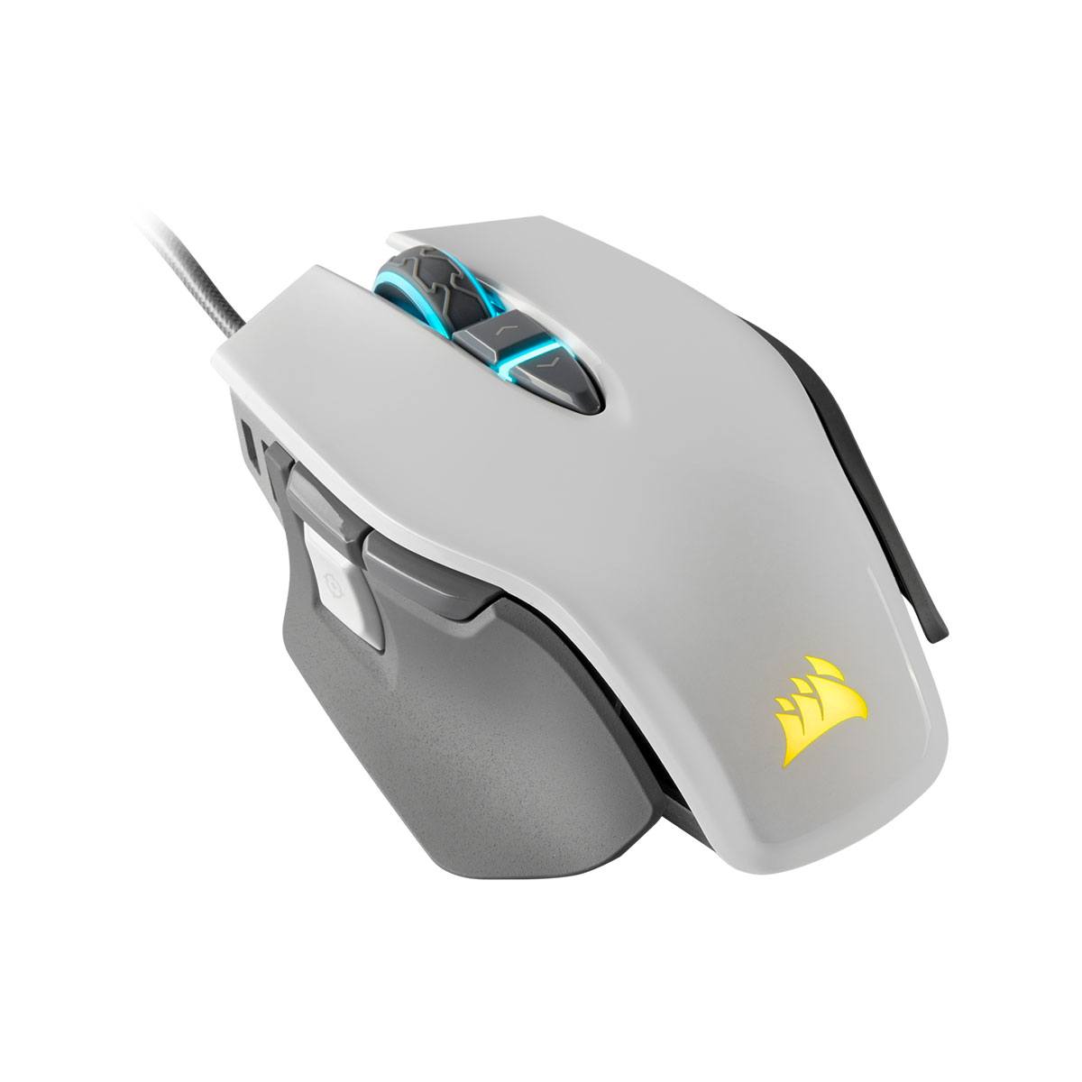 Corsair M65 RGB Elite Tunable FPS Gaming Mouse - White | High Precision Optical Sensor, 18,000 DPI, 8 Programmable Buttons | Perfect for Competitive Gaming, Streaming & Esports