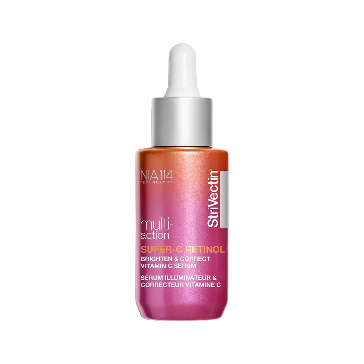 StriVectin Multi-Action Super-C SPF 30 Vitamin C Face Serum & Tightening Neck Cream with Alpha-3 Peptides - Anti-Aging Moisturizer for Face, Neck & Décolleté - Day & Night Skincare Routine for Wrinkles & Firmness