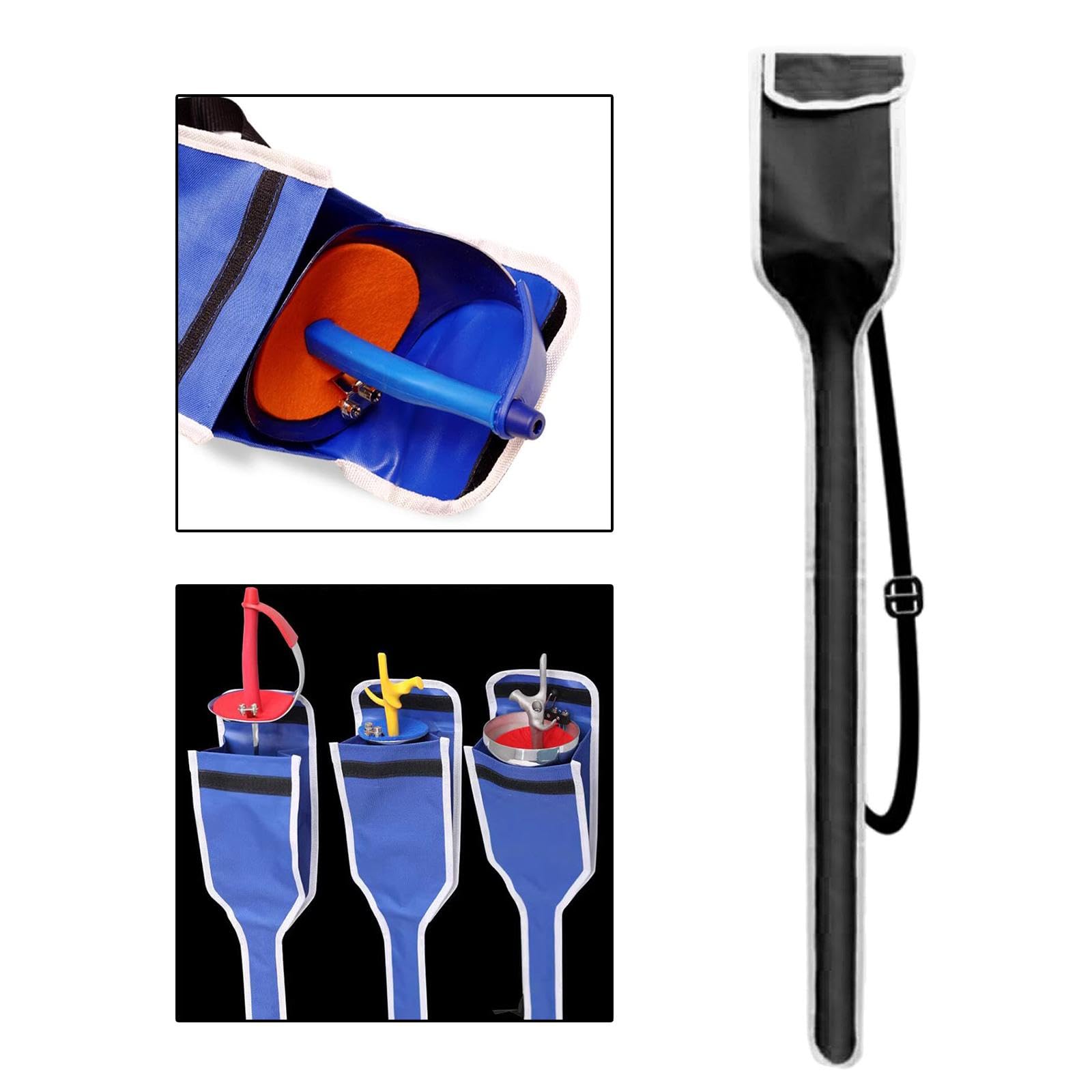 Kids Fencing Sword Bag - Durable 600D Oxford Fabric Waterproof Storage Bag with Adjustable Sling - Perfect Gift for Young Fencers - Ideal for Competitions, Practice & Travel (Black)