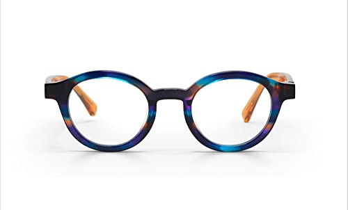 Purple and Orange Multicolor Front With Orange Crystal Temples