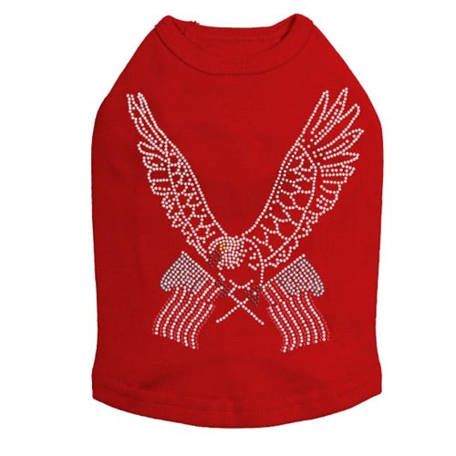 Patriotic Eagle Rhinestone Tank Top - USA Flag Design, Multiple Colors - Perfect for 4th of July & Independence Day Celebrations