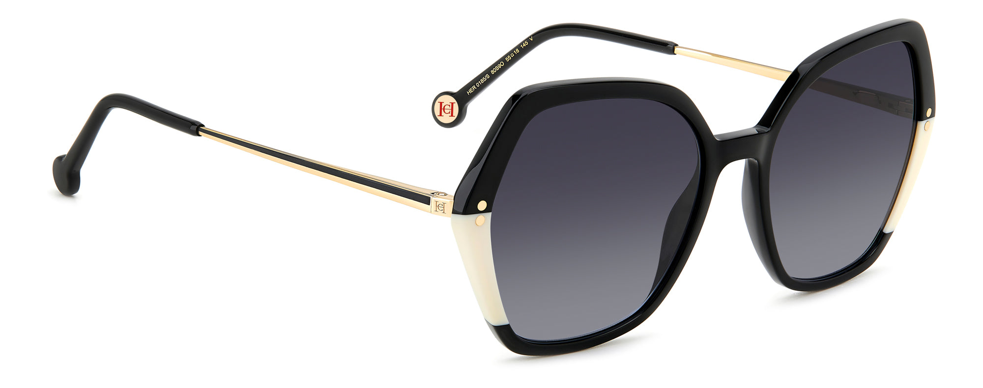 Carolina Herrera HER 0185/S Sunglasses - Luxury Designer Shades for Women, UV Protection & Fashion Statement - Perfect for Beach, Driving & Outdoor Activities