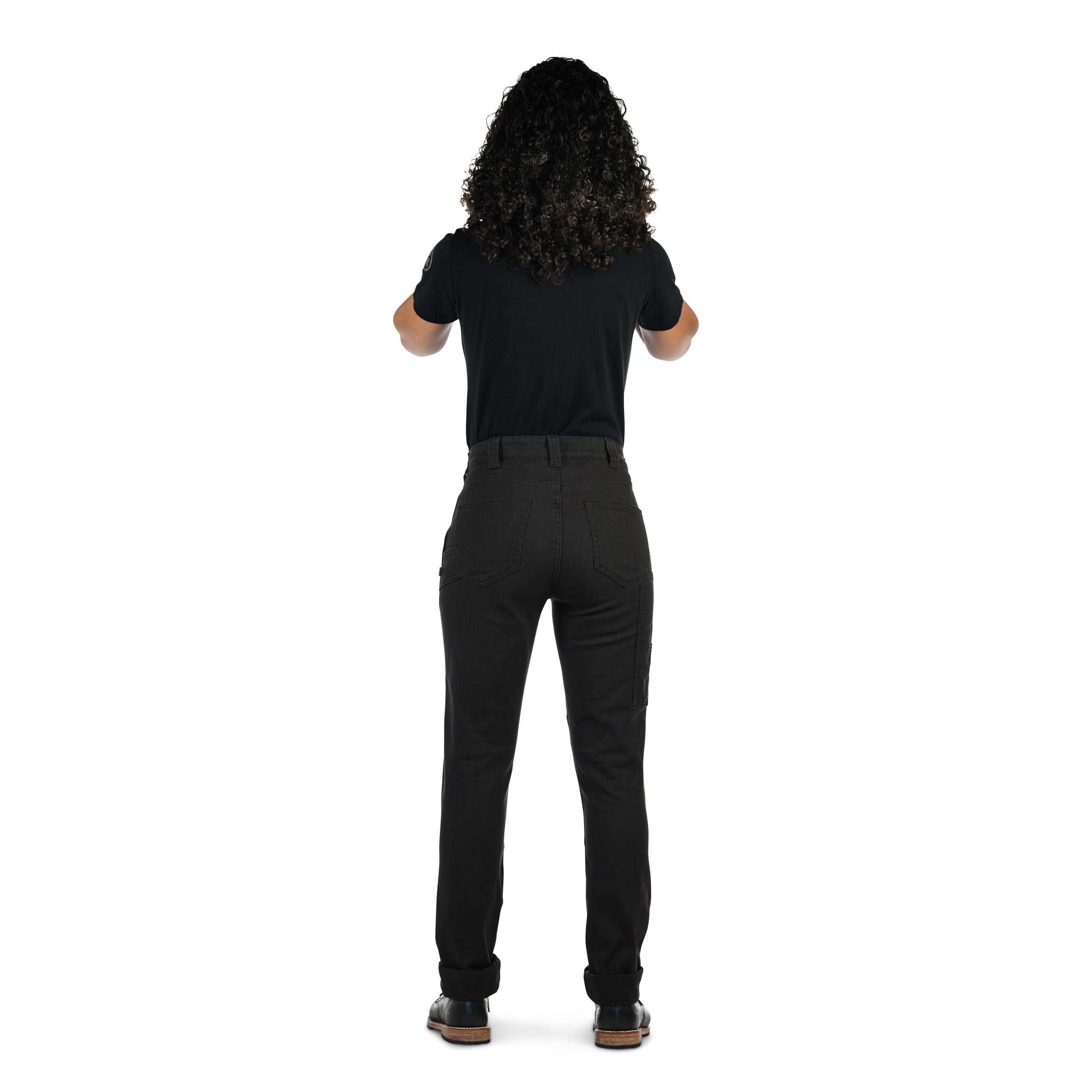 Dovetail Workwear Women's Straight Fit Pants with 8 Pockets & Tool Loop - Durable Work Pants for Construction, Landscaping & Outdoor Jobs
