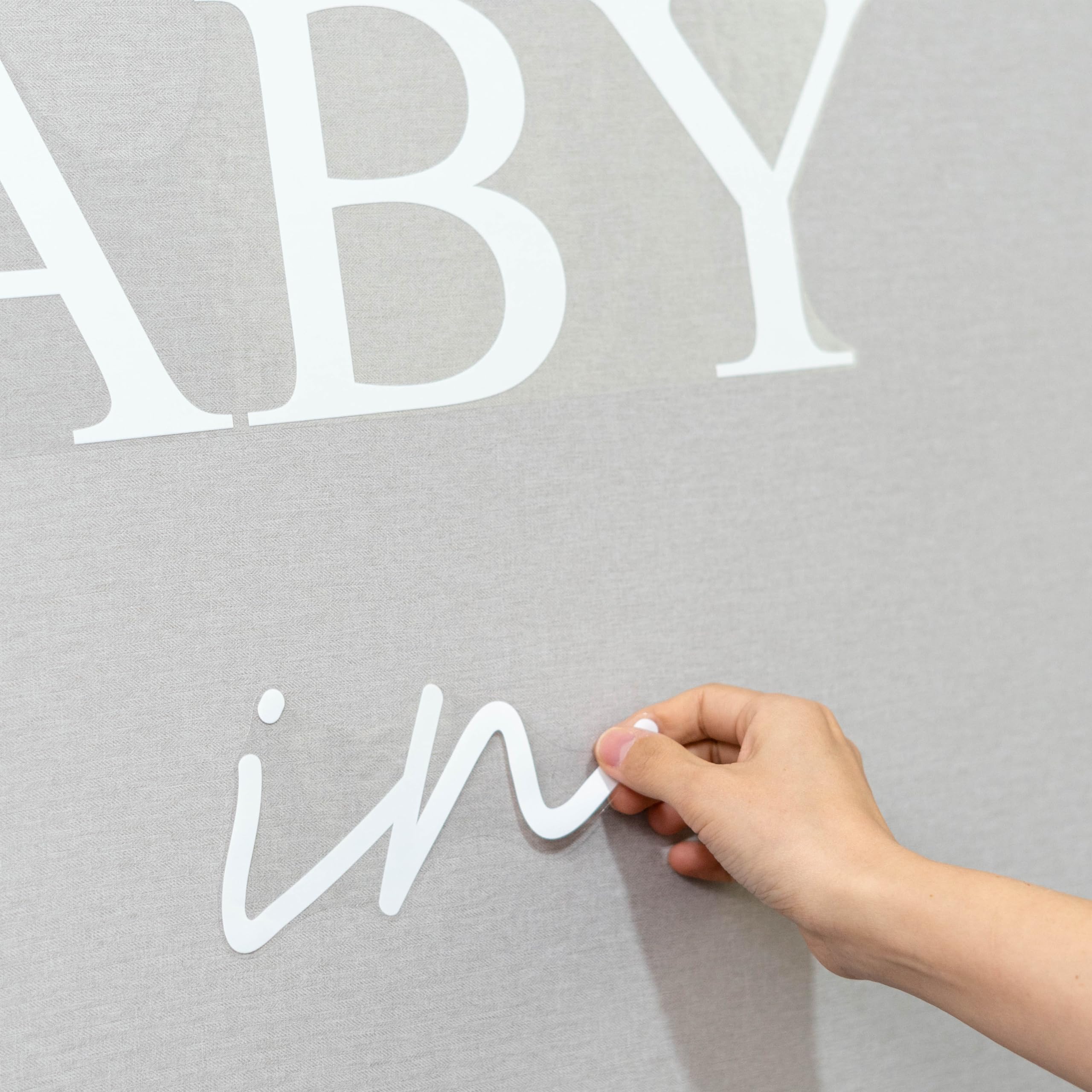VANGNING Baby Shower Decal Sign - Gender Reveal Decor for Arch Backdrop | Nursery & Party Decor