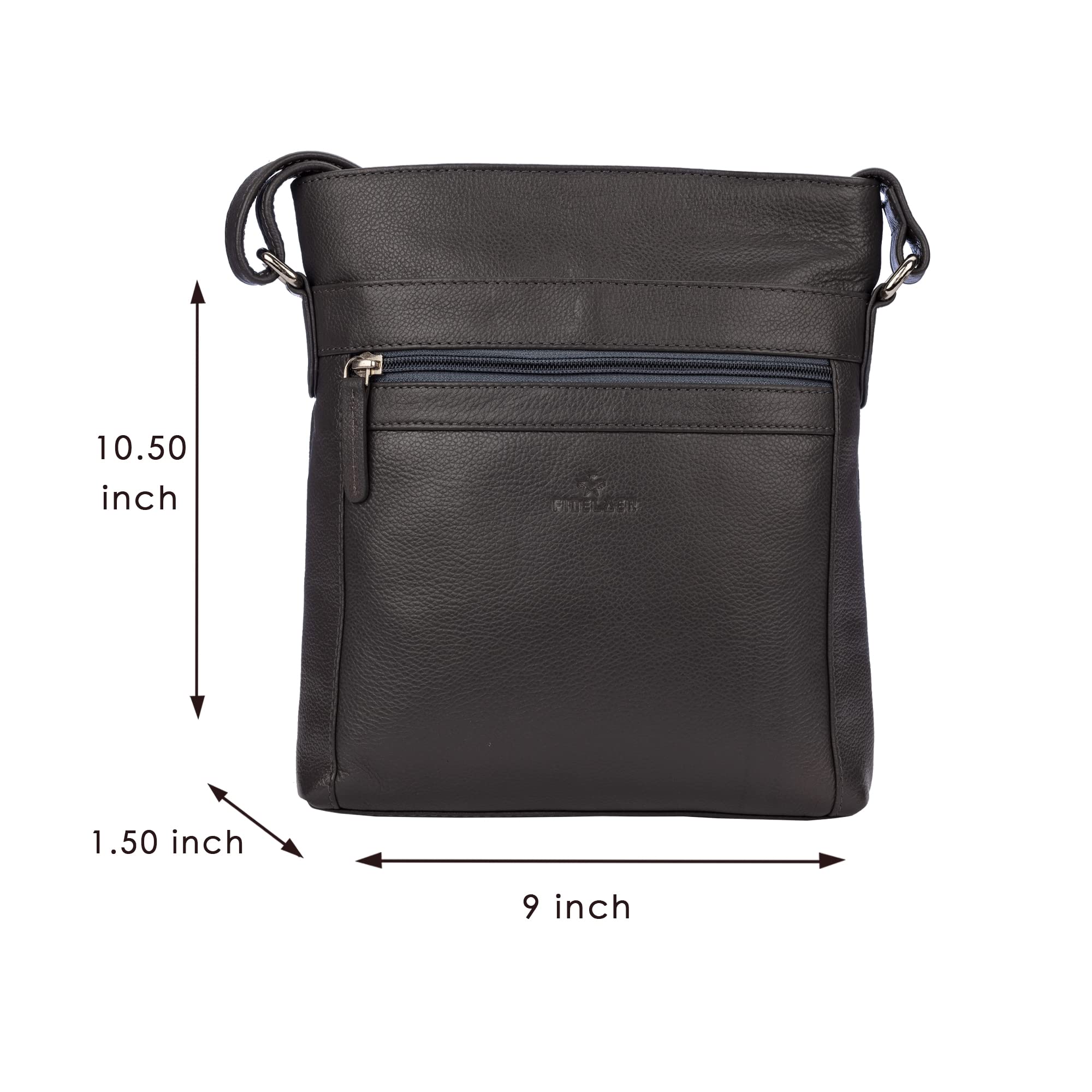 Stylish Women's Leather Crossbody Bag - Perfect for Work & Travel
