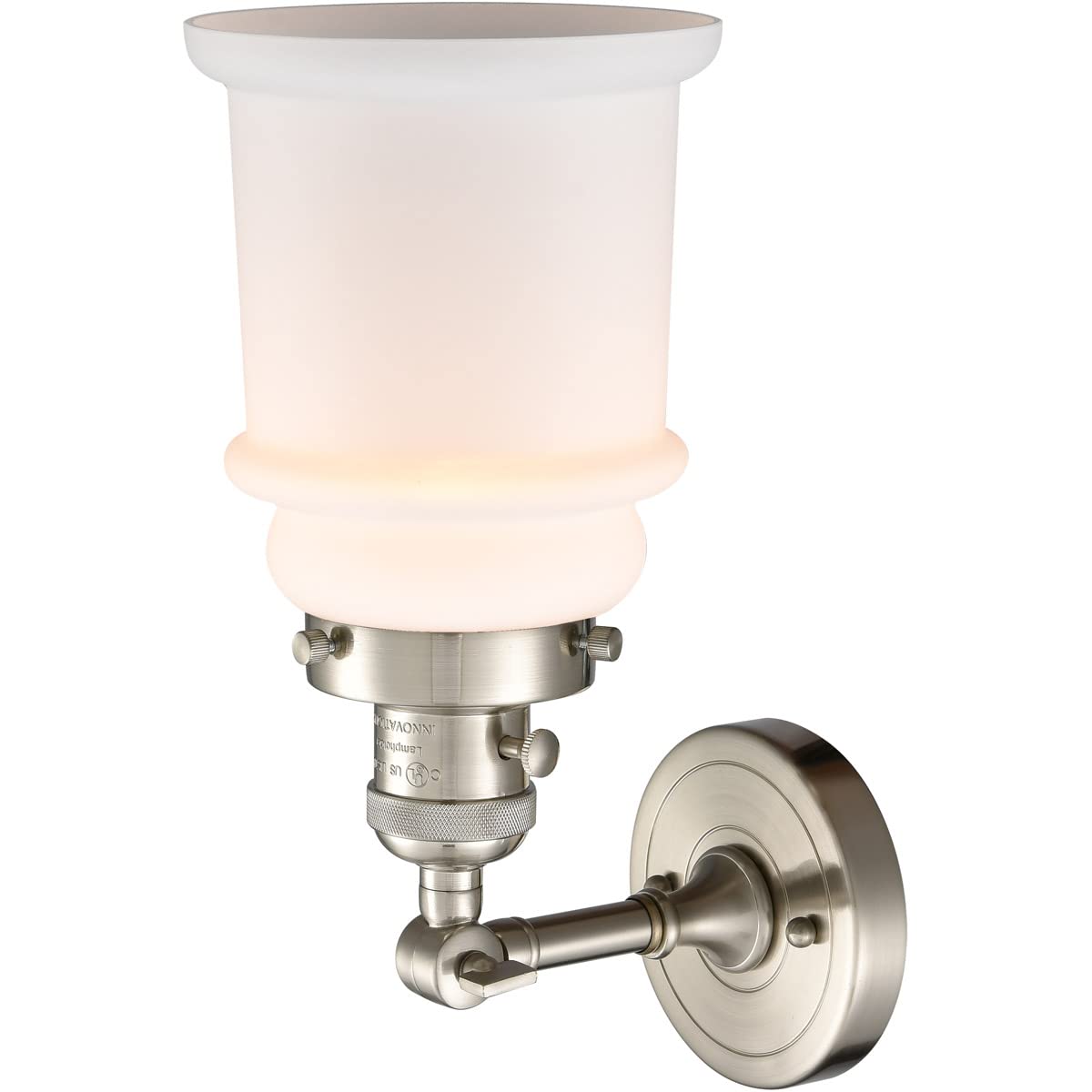 Innovations 203SW-SN-G181-LED Modern LED Wall Sconce Light Fixture - Dimmable Indoor/Outdoor Lighting for Bedroom, Hallway, Porch & Patio Decor