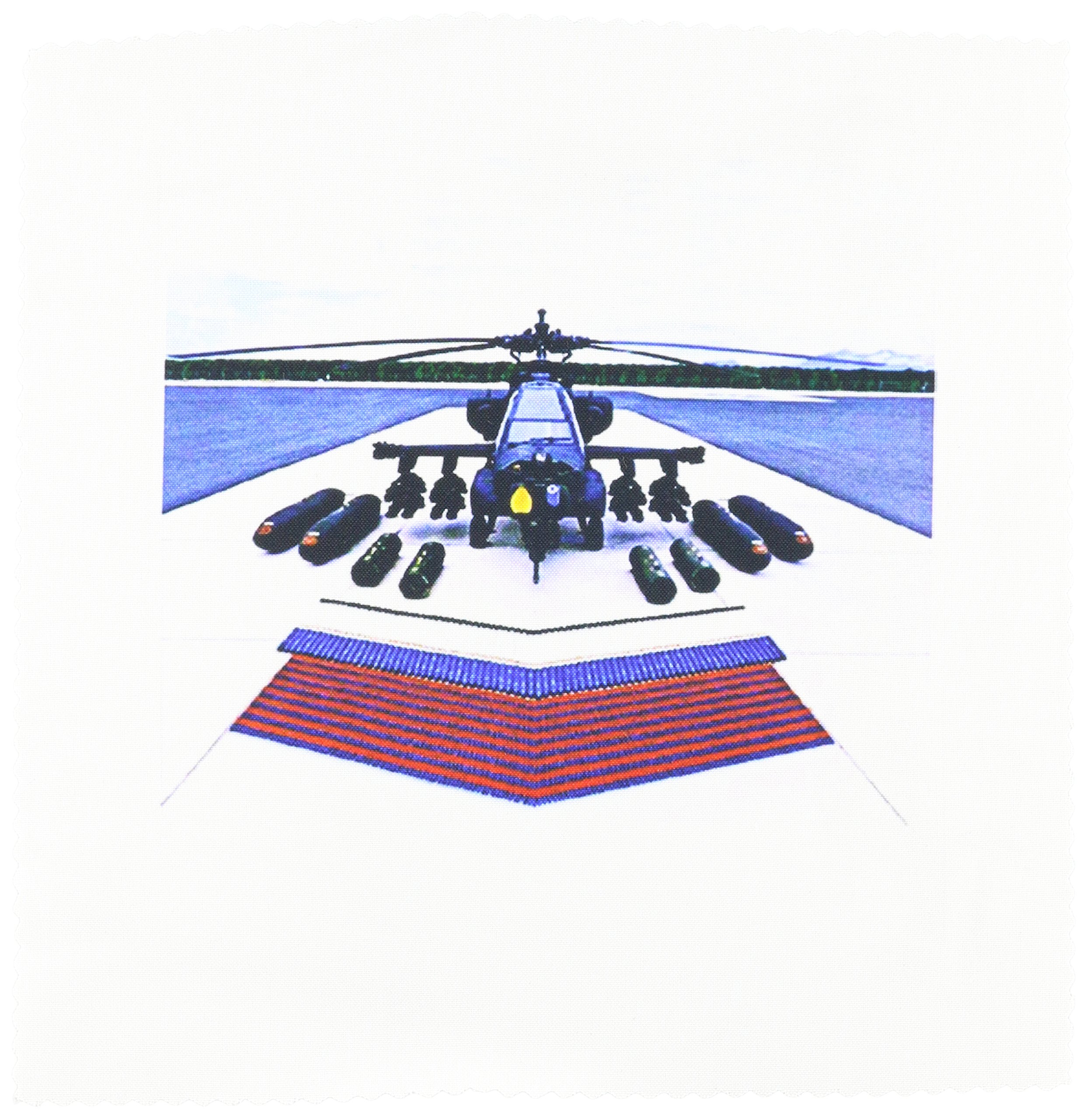 3Drose Apache Helicopter Square Quilt Sheet - 10x10 Inch Military Bedding Decor for Boys Room, Kids Bedroom & Aviation Themed Nursery - Perfect for Home Decor, Gift & Collectors