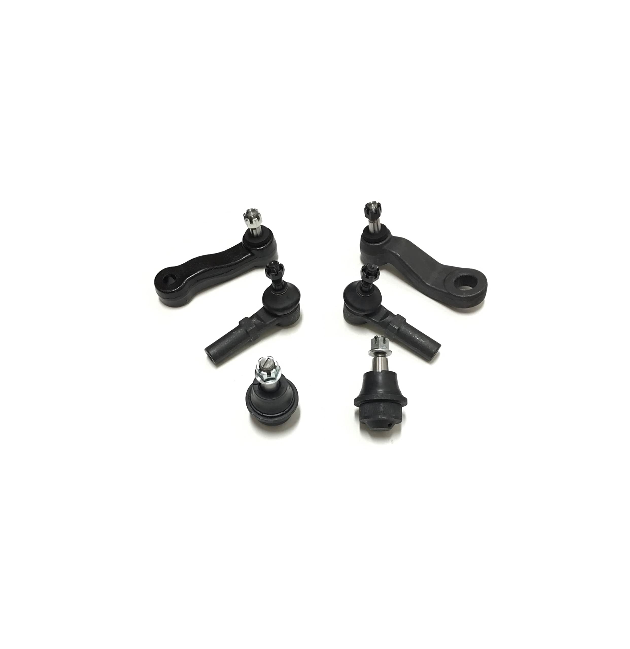 14-Piece Steering & Suspension Kit for Chevrolet Avalanche/Silverado/GMC Sierra - Inner & Outer Tie Rod Ends, Upper/Lower Ball Joints, Sway Bar Links, Idler & Pitman Arm, Wheel Hub - Perfect for Off-Roading, Towing & Heavy-Duty Use