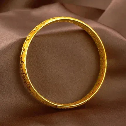 24K Pure Gold Bracelet 999 Solid Gold Bangle for Women - Elegant, Romantic & Classic Jewelry Gift for Anniversary, Valentine's Day & Special Occasions