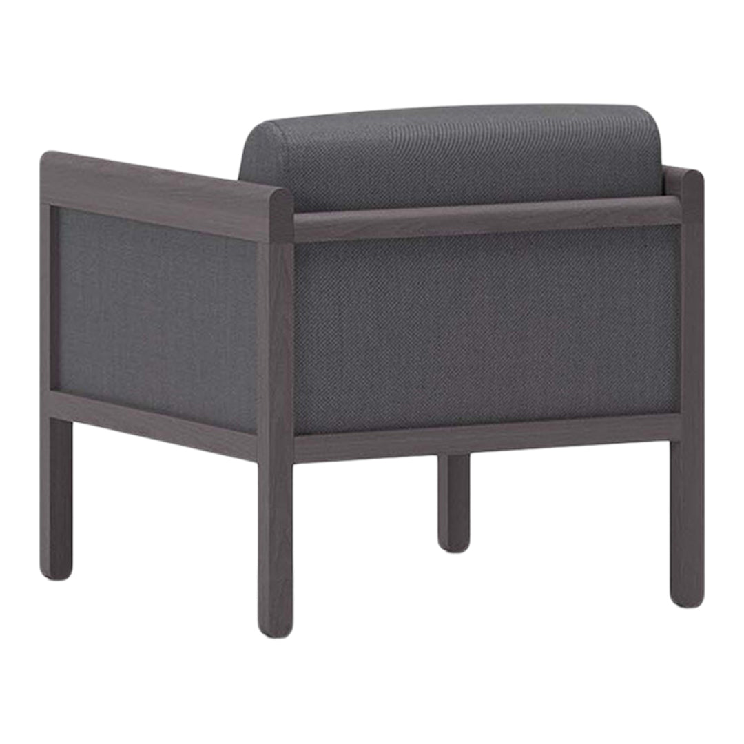Stylish Beech Wood Hotel Lounge Chair with Low Back Design - Perfect for Lobbies, Waiting Areas, and Home Relaxation