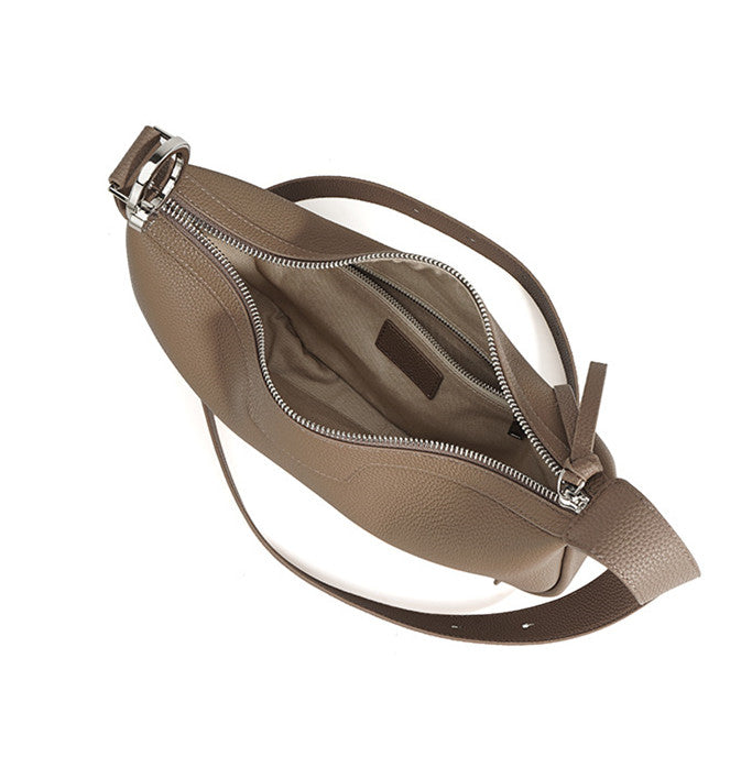 Stylish Crescent Leather Shoulder Bag for Women - Fashionable Crossbody Purse with Adjustable Strap - Perfect for Work, Travel & Everyday Use