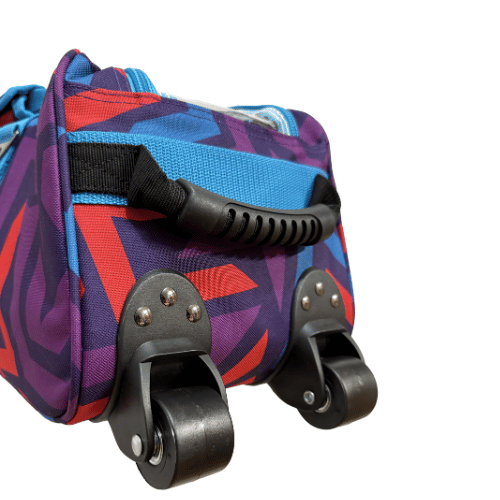 BSI Clear Top 3 Ball Tote Bowling Bag - Teal, Purple & Red Colors - Perfect for League Play, Tournaments & Practice Sessions