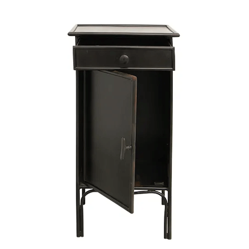 Emile Side Table - Modern End Table with Storage Shelf for Living Room, Bedroom, Office | Small Accent Table with Sturdy Metal Frame & Wooden Top | Perfect Nightstand, Sofa Side Table or Coffee Table Companion