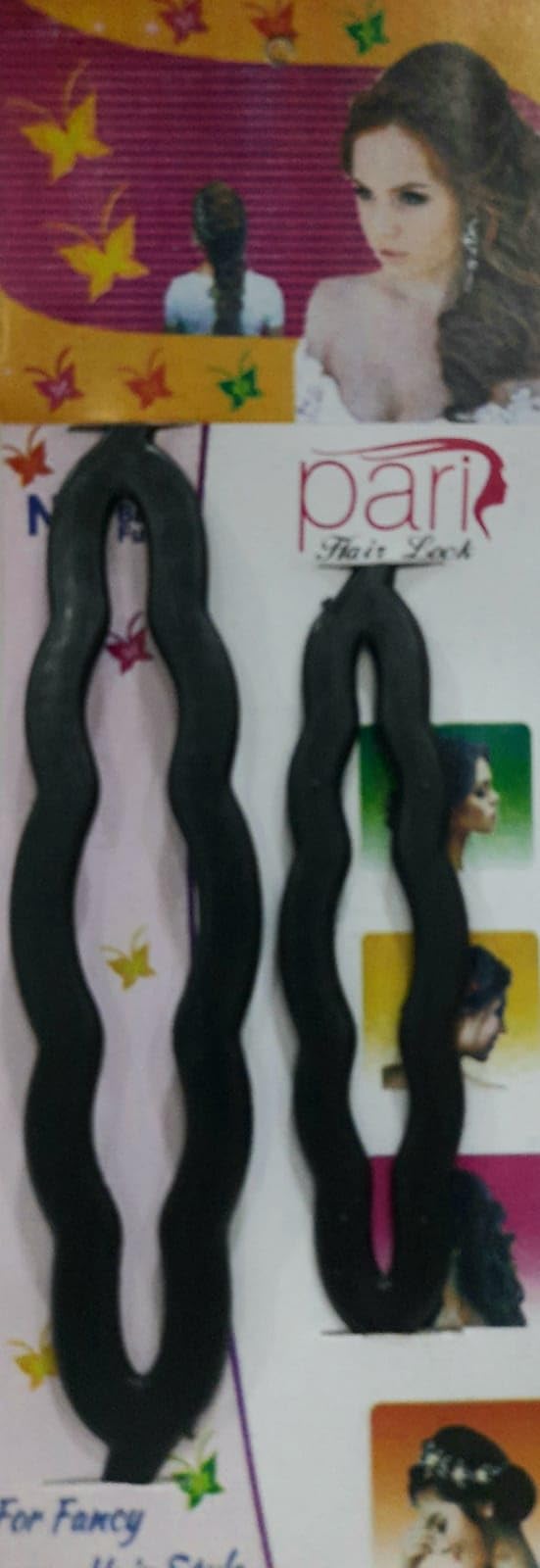 Hair Styling Clip Bun Maker & Braid Tool - 1 Large & 1 Small Size (Pack of 1) for Updos, Ponytails & Quick Hairstyles - Perfect for Home, Salon & Travel Use
