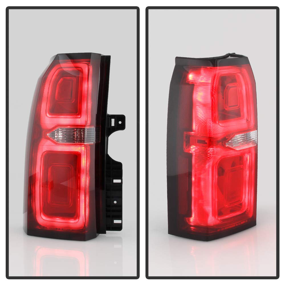 ACANII LED Tail Lights Brake Lamps Assembly Pair for 2015-2020 Chevy Tahoe Suburban - Factory Style Red LED Lights - Left & Right Set - Perfect for Night Driving & Enhanced Safety