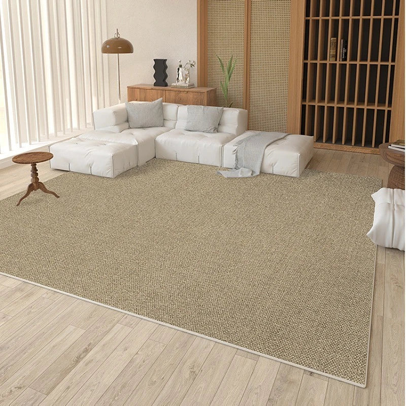 Jada Velvet Minimalist Solid Area Living Room Rug - Soft Plush Modern Home Decor for Bedroom, Dorm, Office