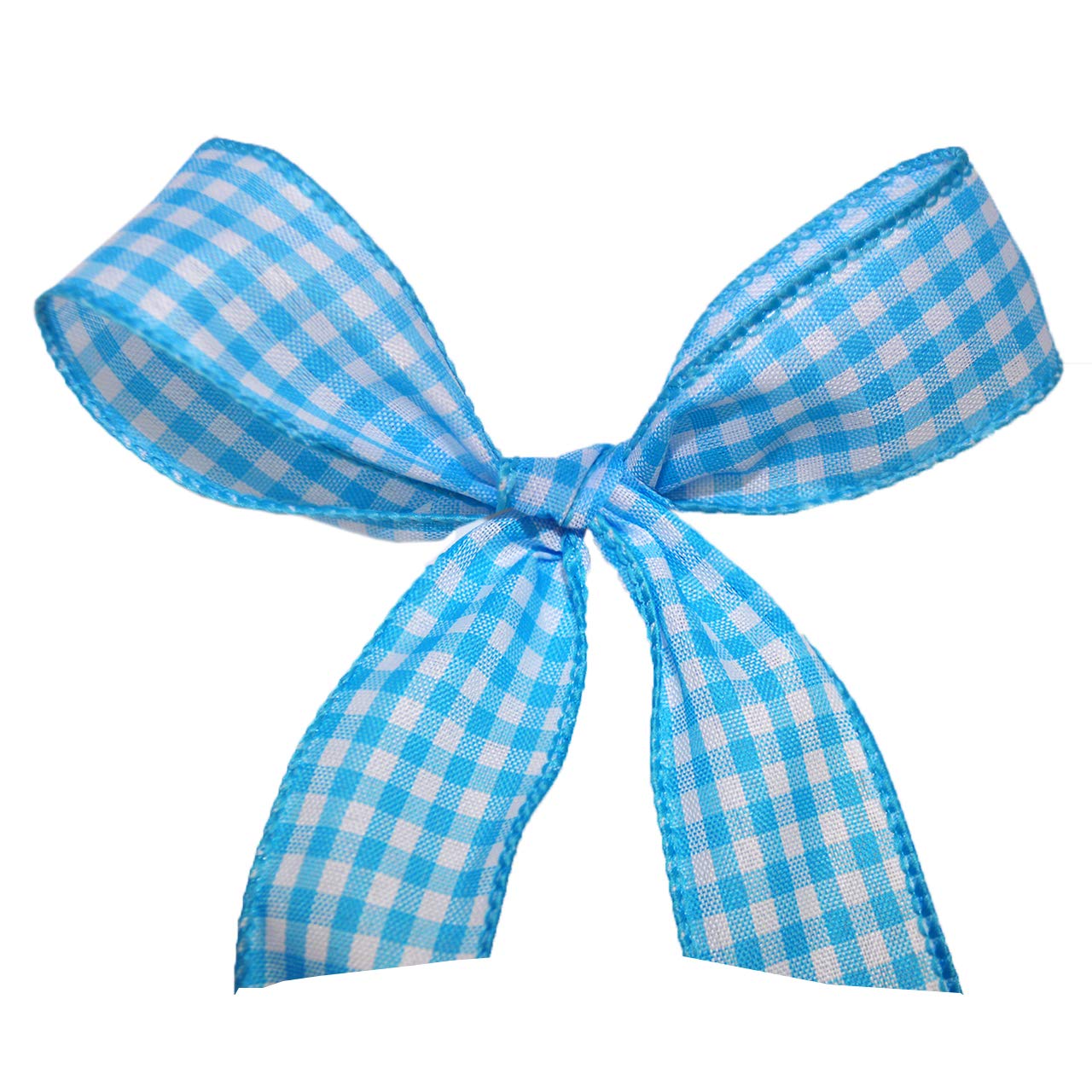 Morex 1.5 Inch x 10 Yards Wired Checkmate Ribbon - Turquoise (7379.40/10-612) | Perfect for Gift Wrapping, Crafts, and DIY Projects