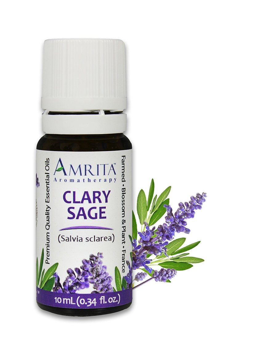 Pure Clary Sage Essential Oil - 2 oz for Aromatherapy, Relaxation & Skin Care | Natural Stress Relief & Sleep Aid | Perfect for Diffusers, Massage & DIY Beauty Products