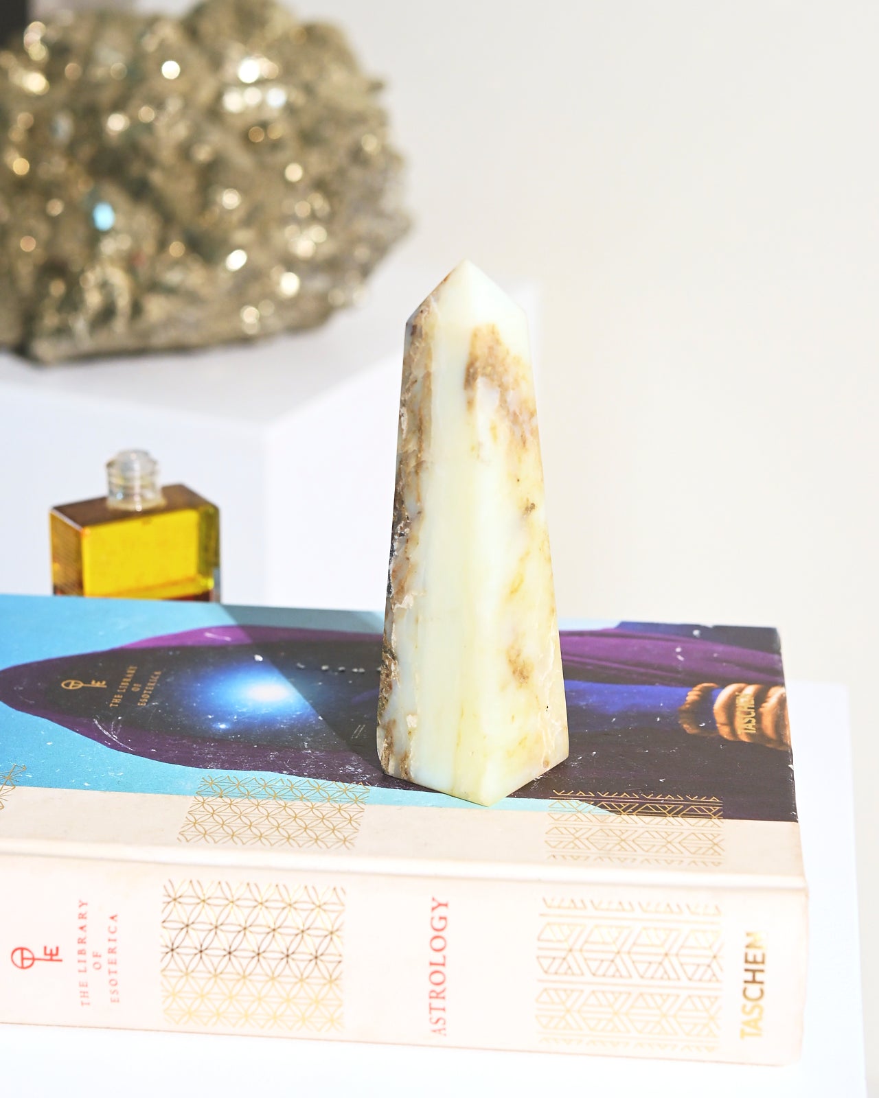 5 Inch Peruvian Blue Opal Crystal Tower - Healing Stone for Meditation, Reiki & Home Decor | Natural Gemstone for Energy Work & Spiritual Gifts