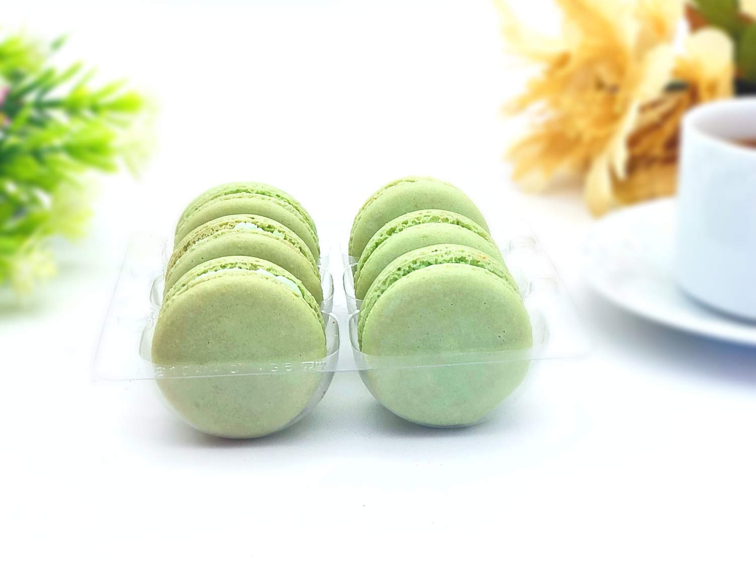 6 Pack Gluten Free French Apple Macarons - Delicious Almond Flour Cookies for Parties, Gifts & Tea Time Snacks