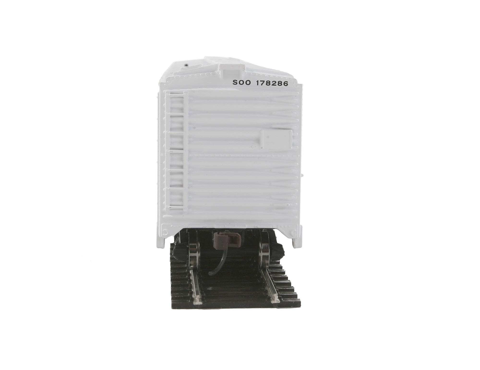 HO Scale 50' Plug-Door Boxcar Train Model with Metal Wheels - Soo Line Railroad - Perfect for Model Train Layouts, Collectors & Railroad Enthusiasts