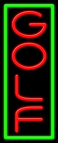 Custom Golf Neon Sign - Handmade in USA - Perfect for Man Cave, Sports Bar & Game Room Decor - Unique LED Glass Art for Golf Lovers