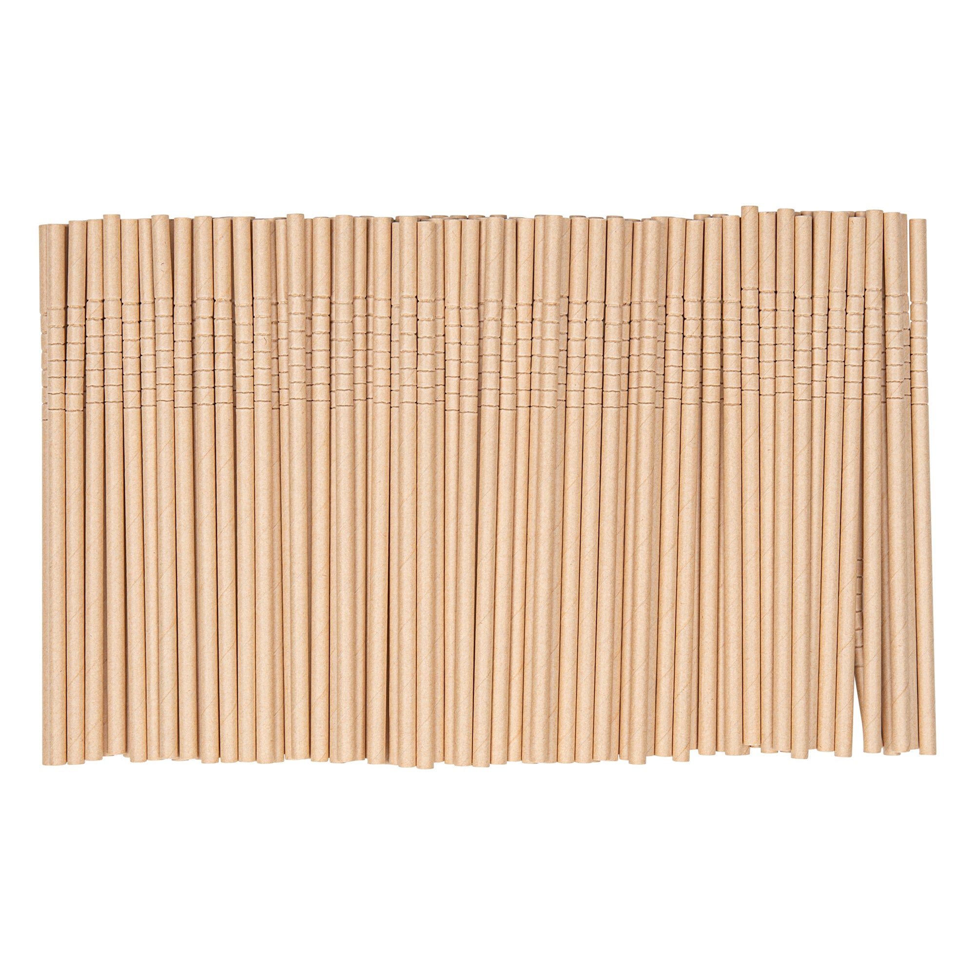 Eco-Friendly Biodegradable Kraft Paper Straws - 6mm x 7 3/4