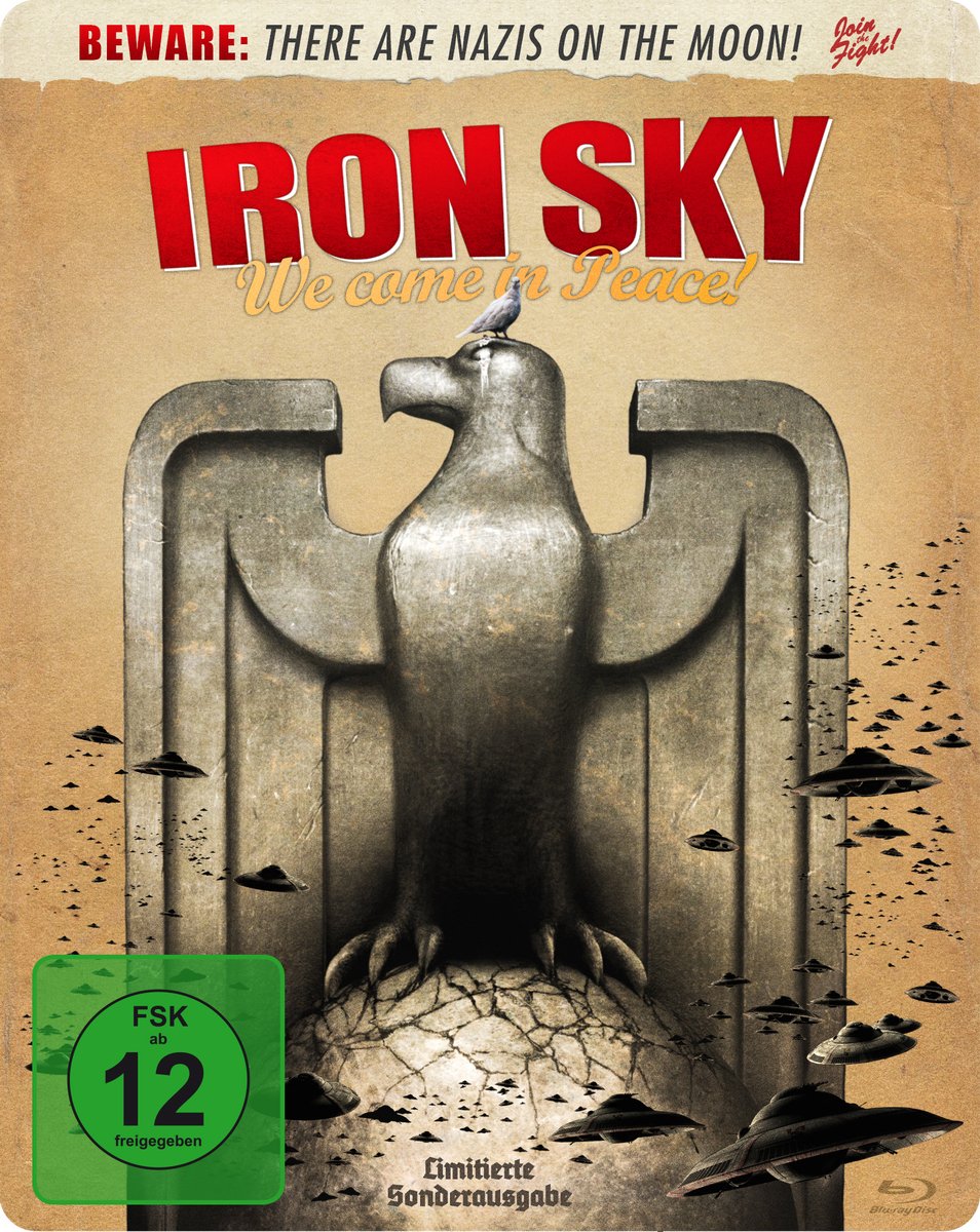 Iron Sky - We Come in Peace! - Steelbook Edition - Perfect for Sci-Fi Movie Collectors & Home Theater Displays
