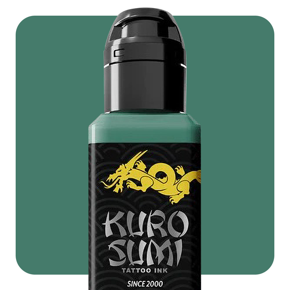 Kuro Sumi Oochi Momma Green Tattoo Ink - Professional Vegan Tattoo Supplies for Artists - Perfect for Black & Grey, Traditional, and Japanese Tattoo Styles