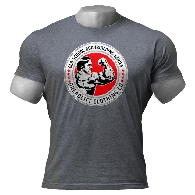 Vintage Dreadlift Oldschool Bodybuilding T-Shirt - Graphite Gray | Gym Workout & Bodybuilding Apparel for Men