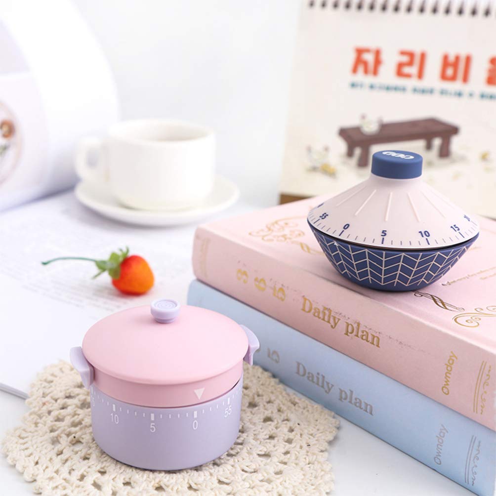 Vintage Wind-Up Kitchen Timer - Cabilock Small Unique Mechanical Cooking Timer for Women & Kids - Old Fashioned Rotating Alarm Clock - Perfect for Baking, Cooking, and Kids' Time Management Activities