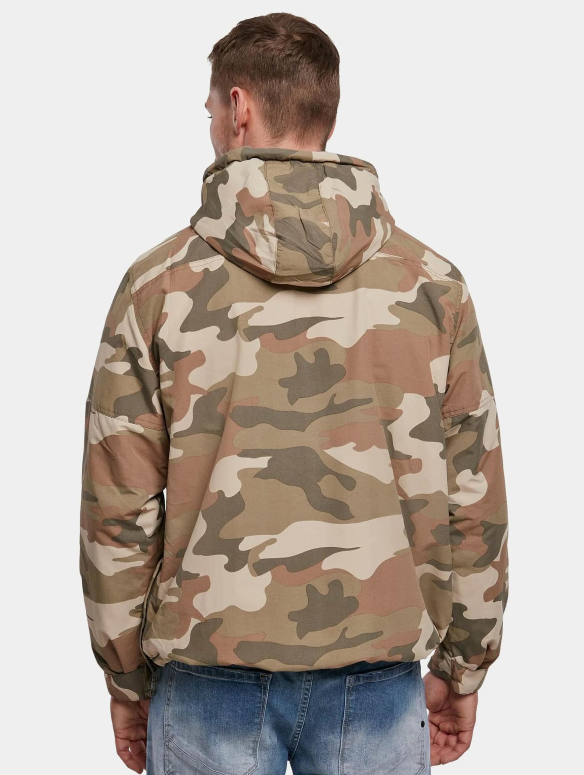 Men's Lightweight Windbreaker Jacket - Olive Green Waterproof Outdoor Sports Coat for Hiking, Running & Travel