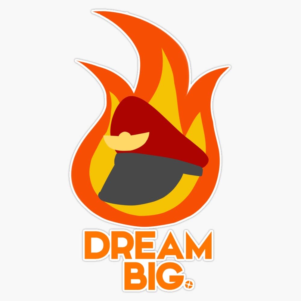 TF2 - Dream Big Vinyl Waterproof Sticker (5