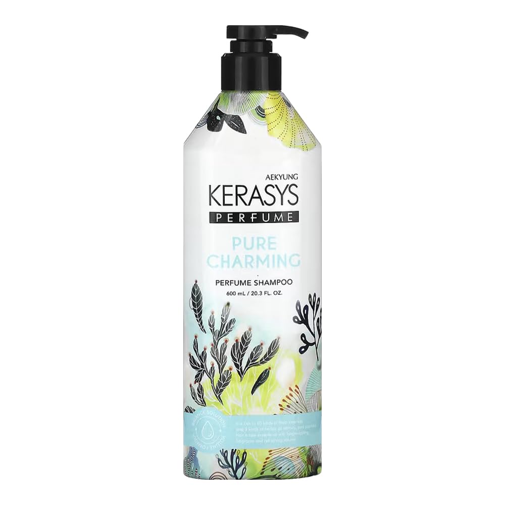 Kerasys Pure & Charming Perfumed Shampoo 600ml - Hydrating & Nourishing Hair Care for Women & Men - Perfect for Daily Use & Salon-Quality Results at Home
