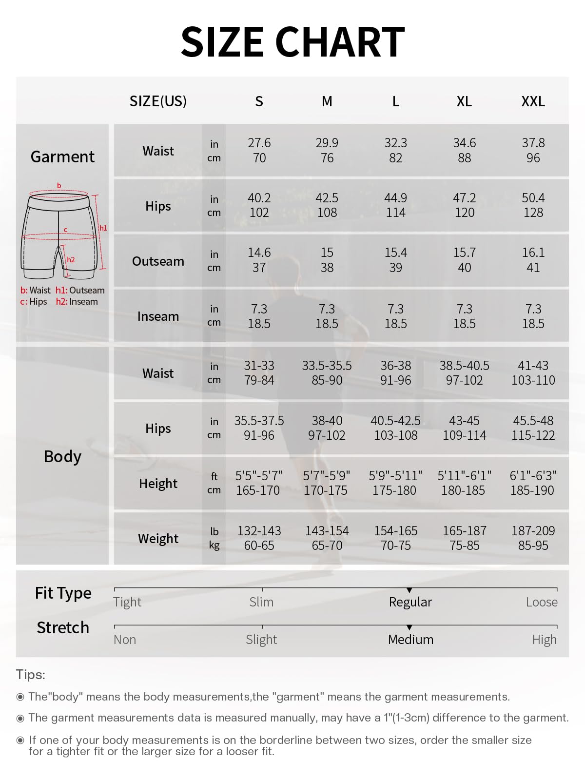 ARSUXEO Men's 2-in-1 Running Shorts with Liner - Quick Dry Athletic Workout Shorts with 2 Zipper Pockets for Gym, Jogging & Outdoor Sports