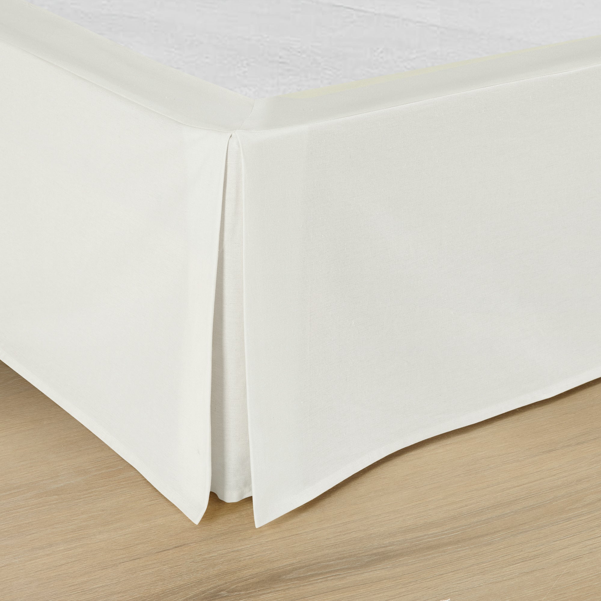Premium Caden Solid Wrap Around Bed Skirt - Fitted & No-Slip Design for Queen/King Beds - Perfect for Hotels, Guest Rooms & Luxurious Bedroom Decor