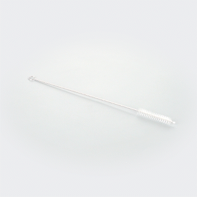 Premium Stainless Steel Straw Cleaning Brush - 2 Pack, Reusable & Durable Bar Lux Silver Design (9.5