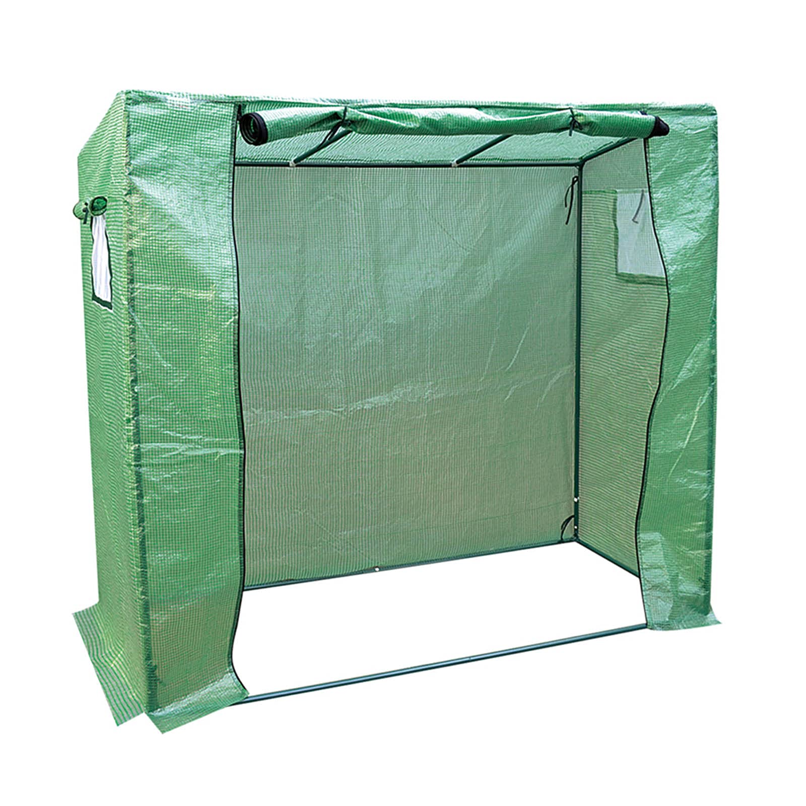 Outdoor Walk-in Greenhouse Kit - Portable Plastic Mini Greenhouse with Shelves for Plants, Tomatoes & Herbs - Perfect for Patio, Backyard & Indoor Gardening